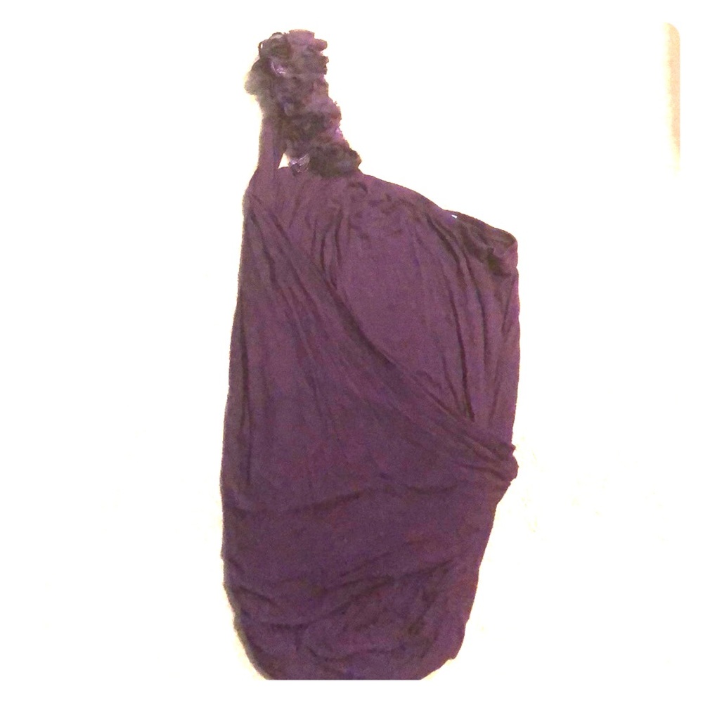 Last call!  Dark Purple One Shoulder Top